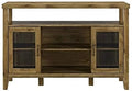 Gray Wash Entertainment Credenza TV Stand Cabinet B815969