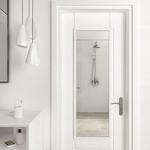 48" x 16" Full Length Metal Frame Mirror, 2 Pcs Door Hanging Mirror K7724