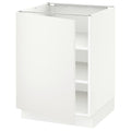 White Base Cabinet with Shelves, 24x24x30 K7243