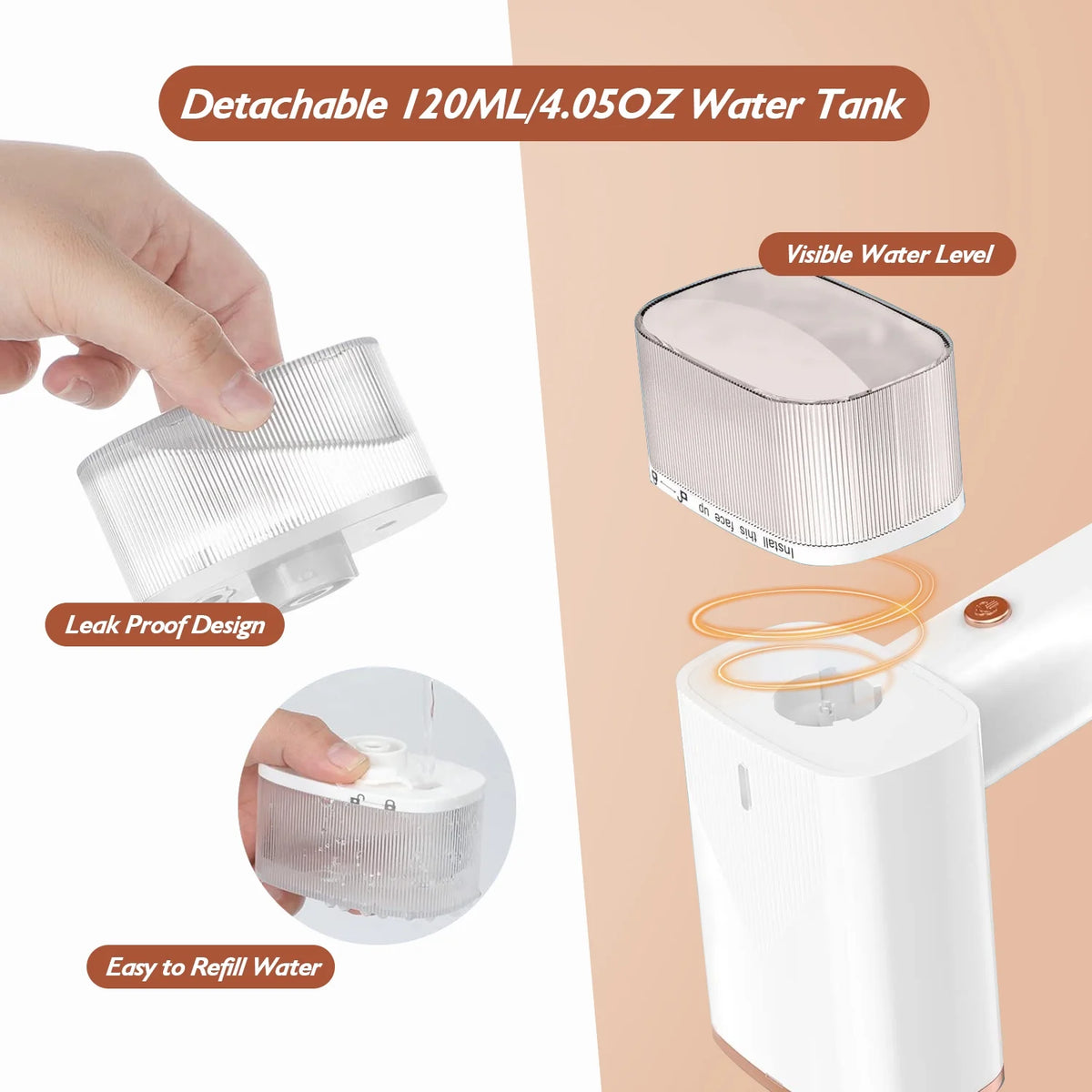 1000W Portable Handheld Electric Steamer with Brush S516