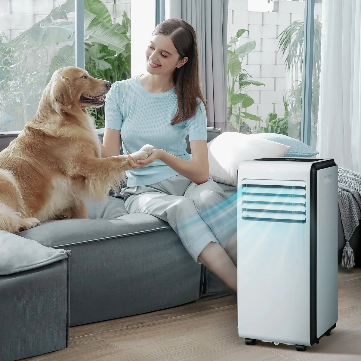 5,000 BTU Portable Air Conditioner Dehumidifier Fan I538
