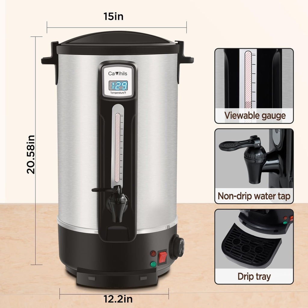 100-Cup Stainless Steel Coffee Urn H324139