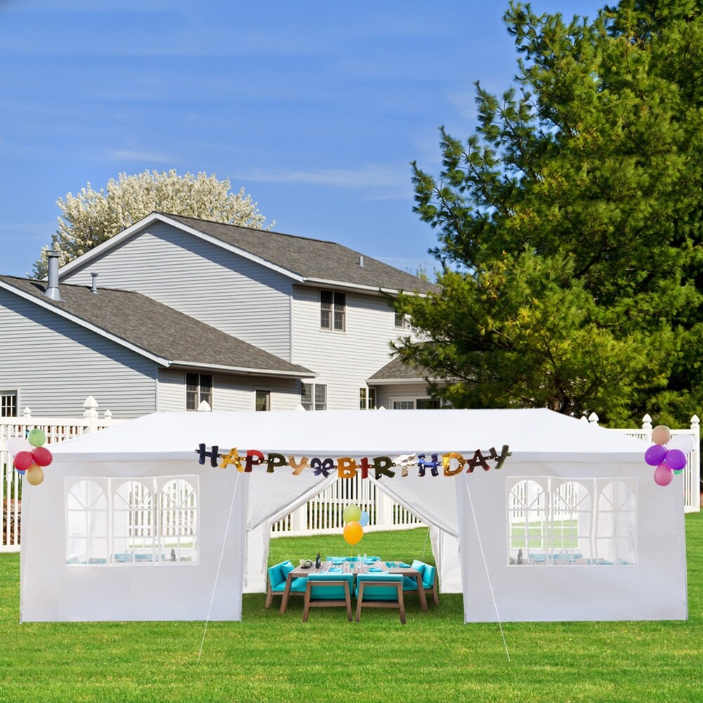 10'x30' Outdoor Waterproof Party Tent with 8 Removable Sidewalls N321026