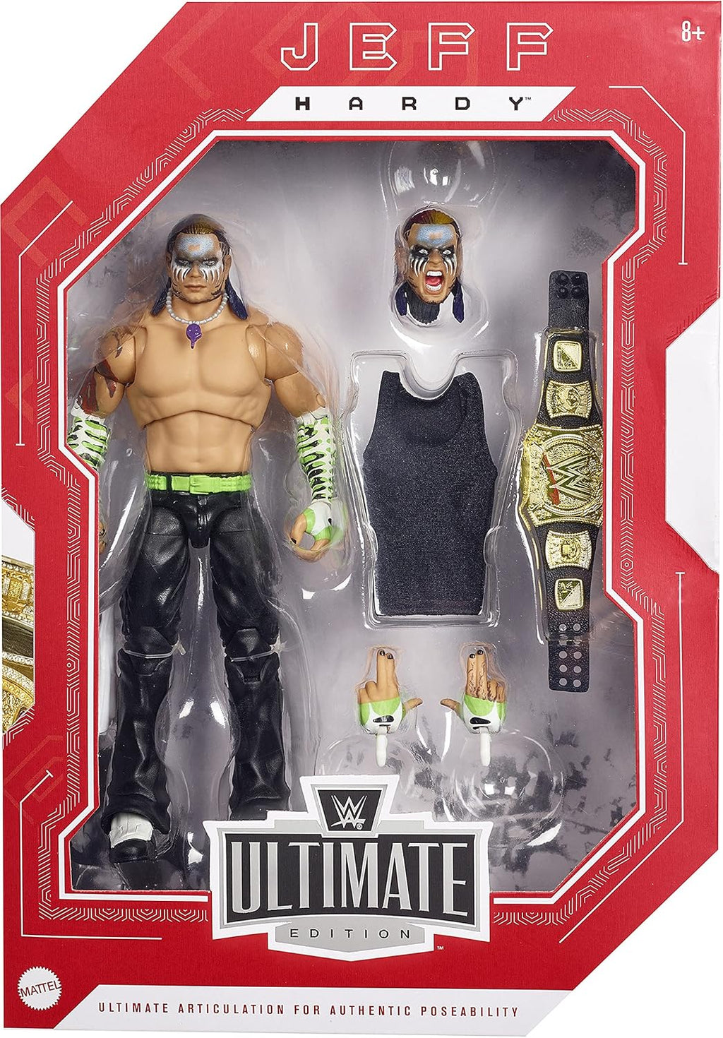 Jeff Hardy Action Figure, 6-in W69632