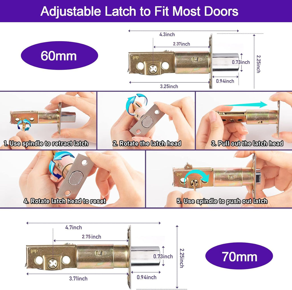 Black Keyless Entry Door Lock with Keypad Deadbolt R42987