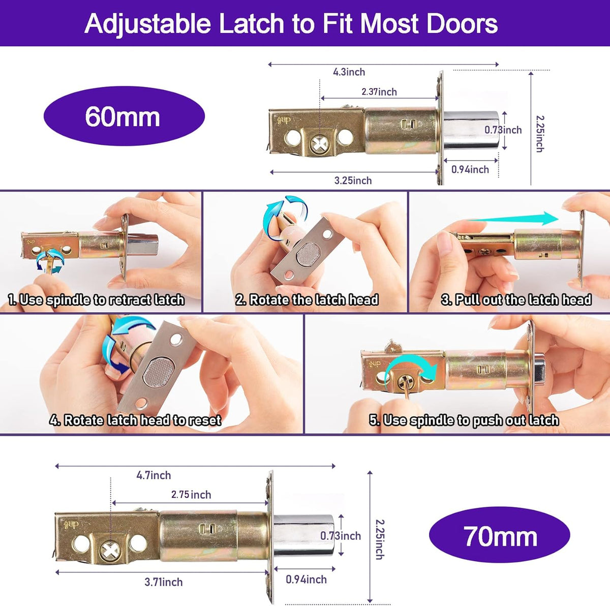 Black Keyless Entry Door Lock with Keypad Deadbolt R42987
