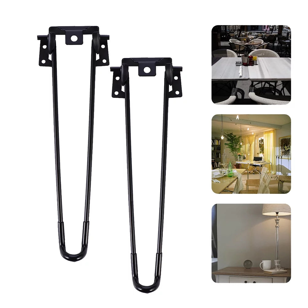 Black Folding Table Legs B48600