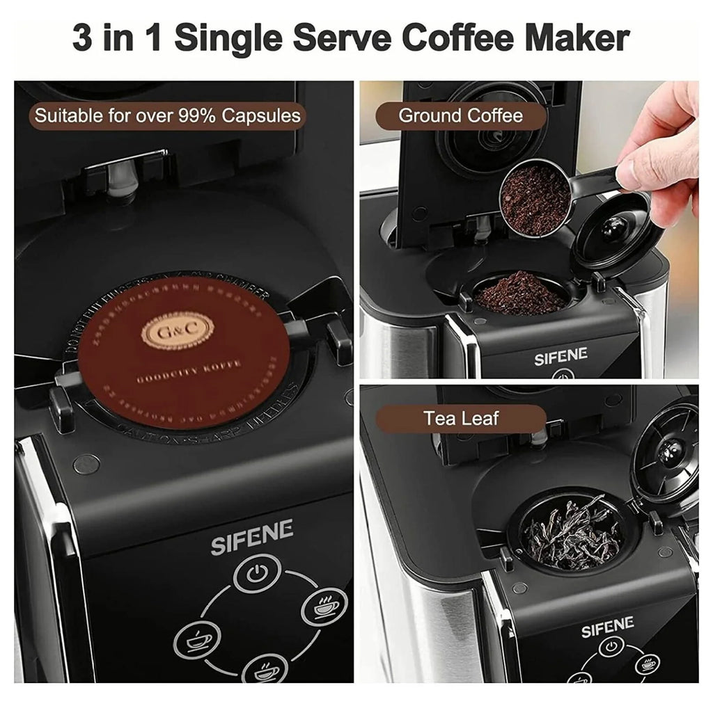 Single Serve 3 in 1 Pod Coffee Maker C3456