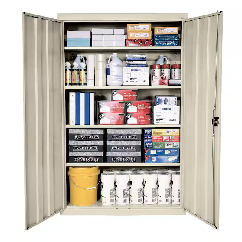 Steel Freestanding Garage Cabinet in Putty X23901