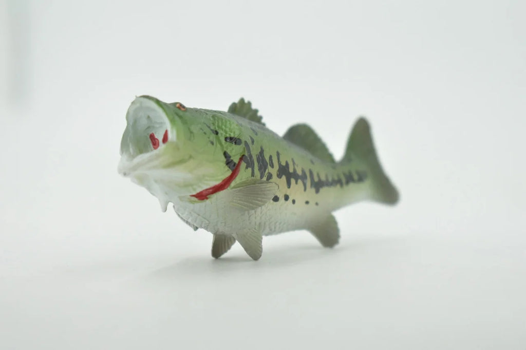 Black Rubber Largemouth Bass Toy Model Y5970
