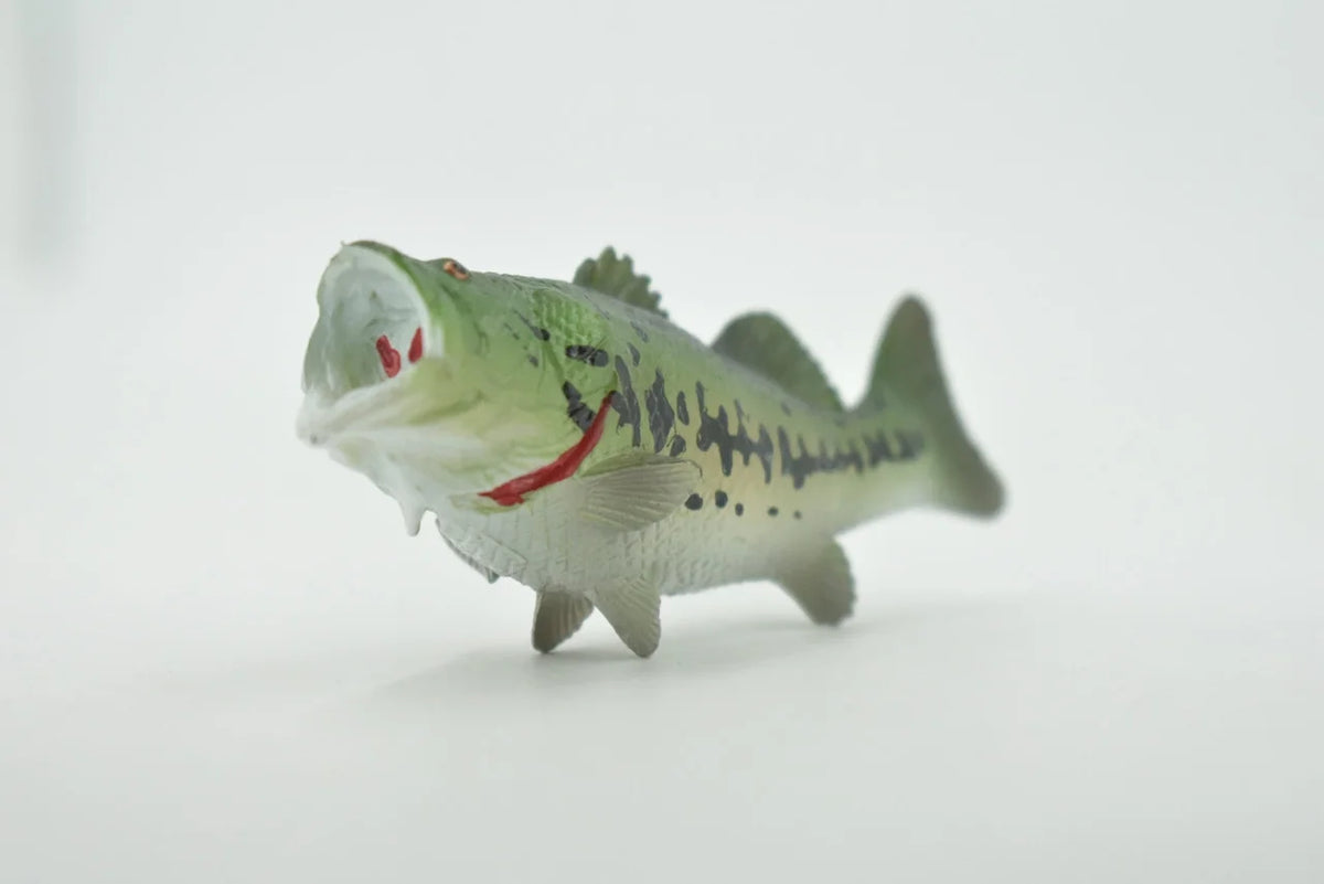 Black Rubber Largemouth Bass Toy Model Y5970