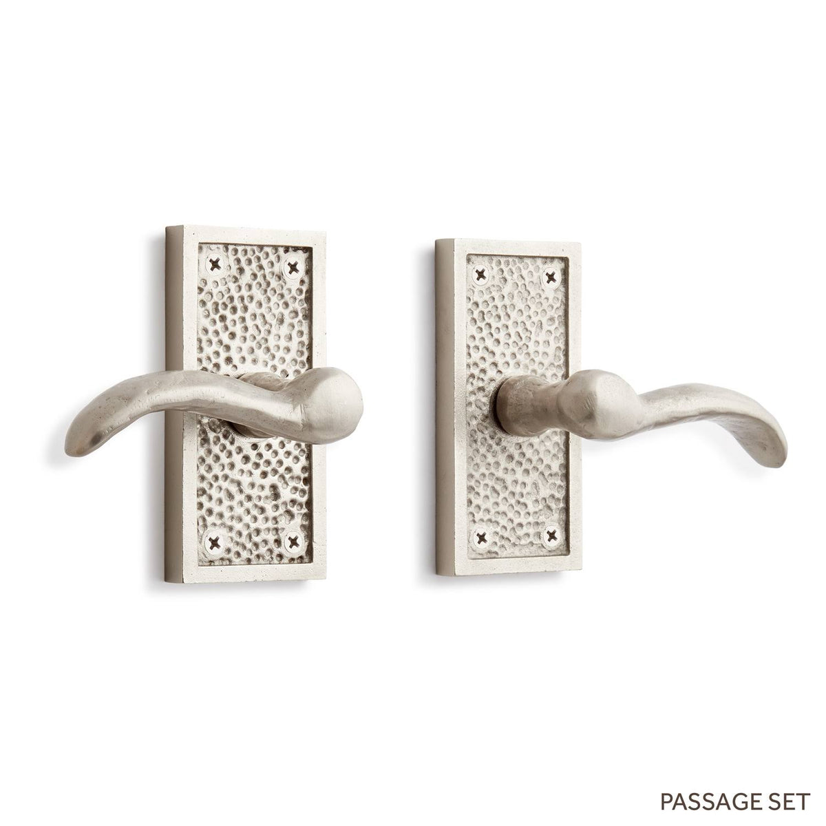 Left Handed Solid Brass Passage Door Lever Set Antique Brass W3033