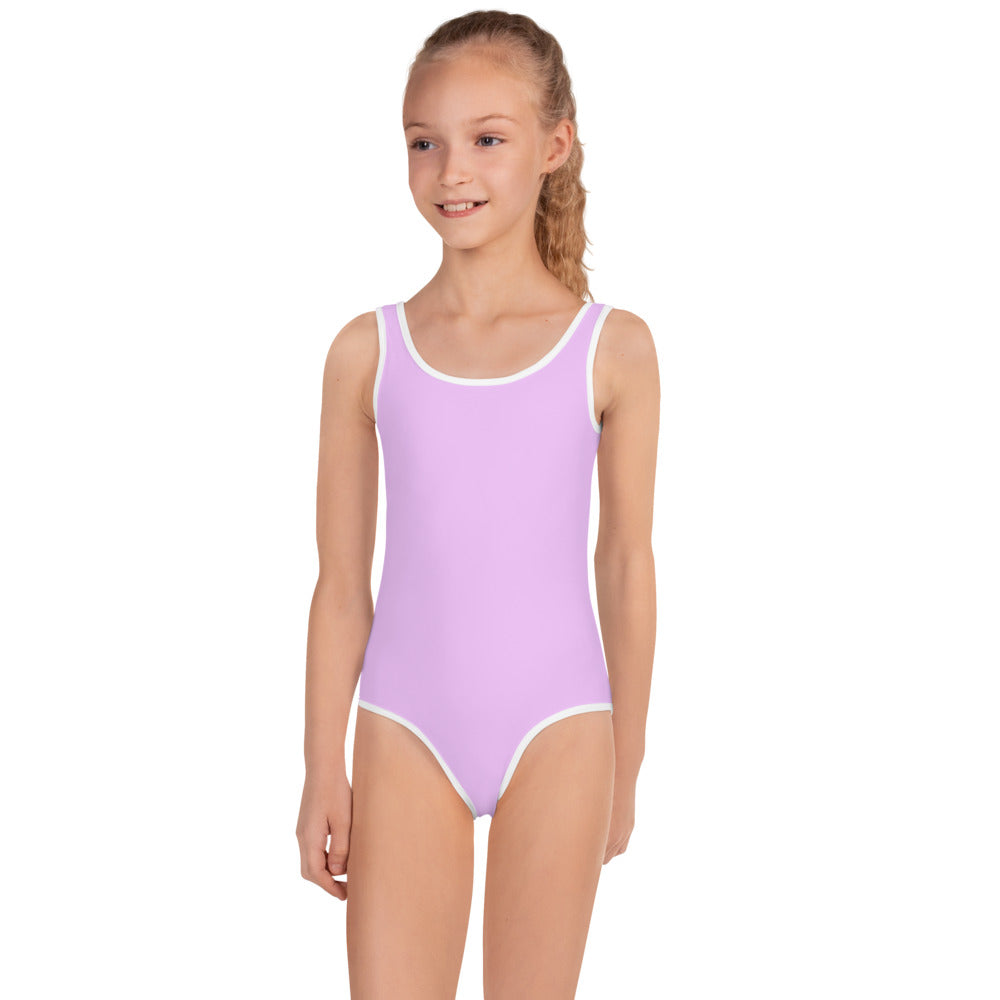 Light Lavender One Piece Girl's Swimsuit (6X) R866069