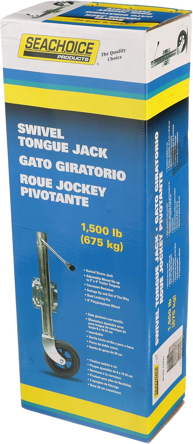 Fold Up Trailer Jack, 22-7/8 Inch Max. Lift, 1,500 Pound Max. Load, Pack of 2 G161