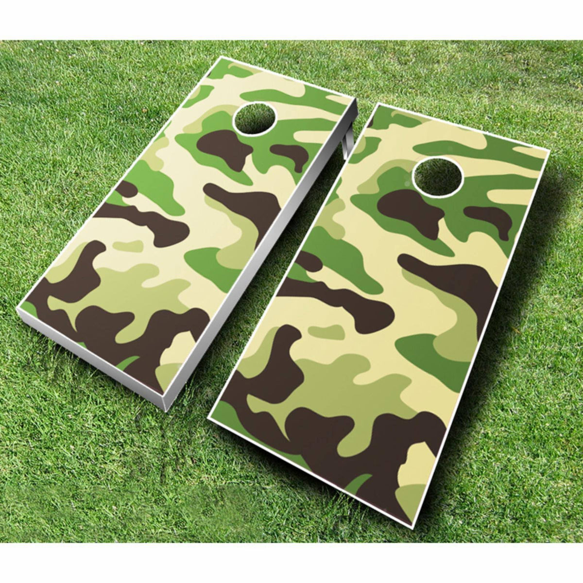 Turquoise Orange Cornhole Set D1123