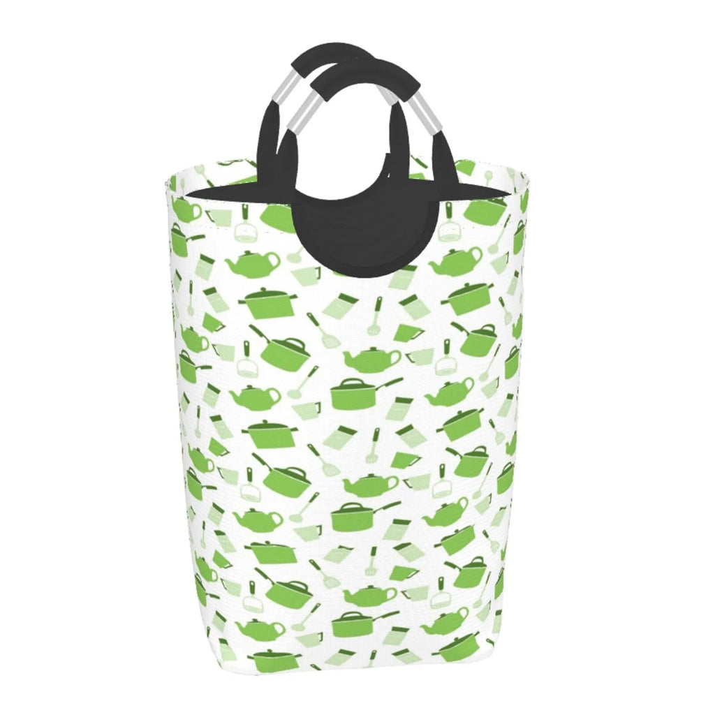 Large Canvas Fabric Collapsible Laundry Hamper X8447