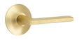 Satin Brass Passage Lever Set B70577
