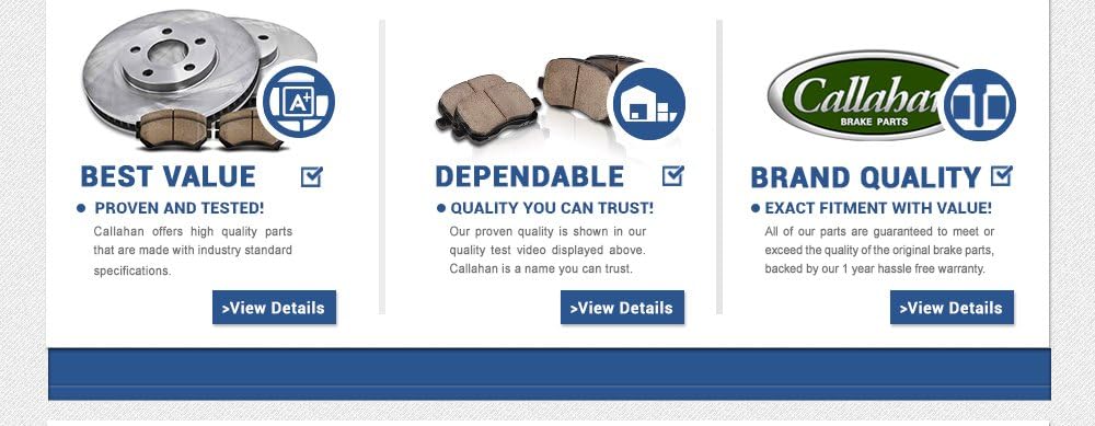 REAR 348mm D/S 6 Lug Rotors + Ceramic Brake Pads + Hardware Q340719
