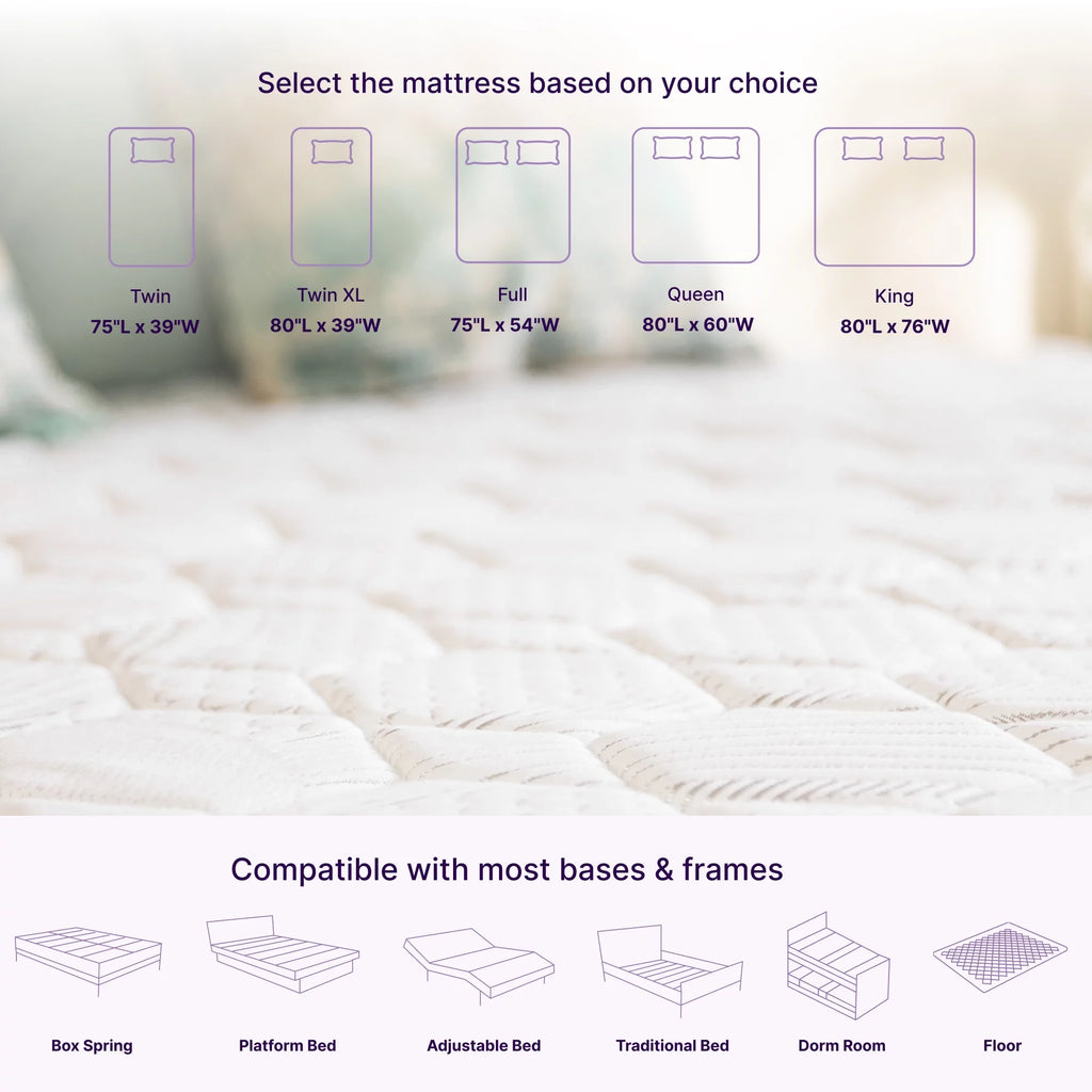 Queen Size Hybrid Memory Foam Pocket Spring Mattress J82296