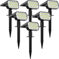 6 Pack 52 LED 3 Modes IP65 Waterproof Solar Spot Lights U828077