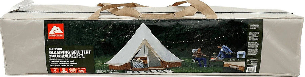 15' x 15' 8-Person Glamping Bell Tent V726