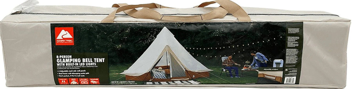 15' x 15' 8-Person Glamping Bell Tent V726
