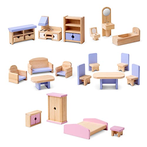 Wooden Multi-Level Dollhouse P54315