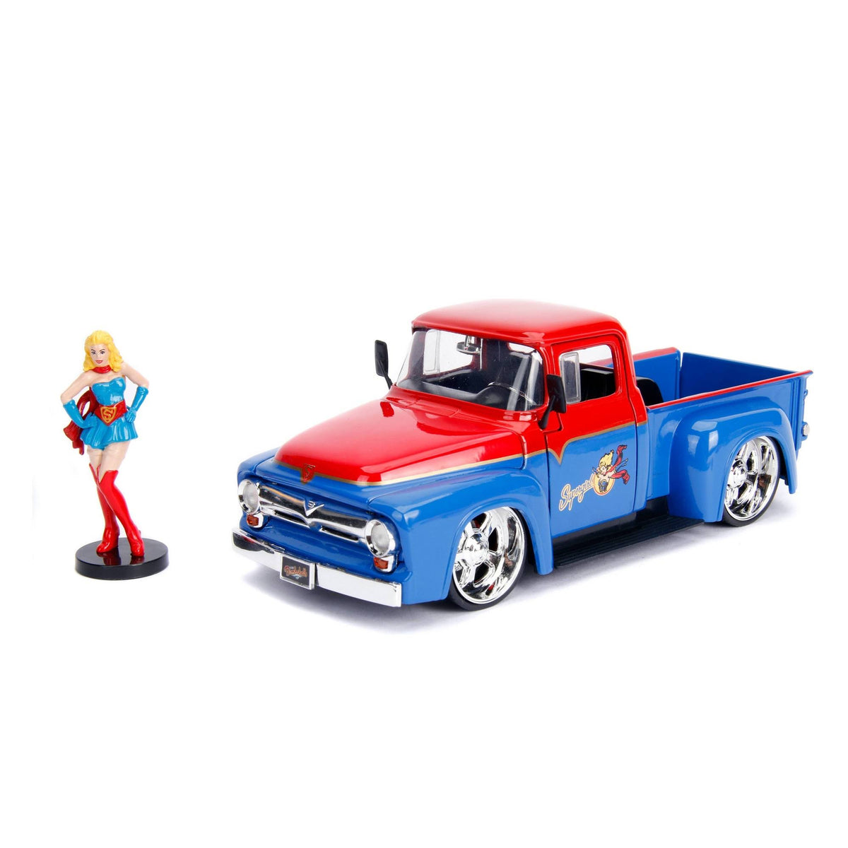 Die Cast Supergirl & 1956 Ford F-100 Pickup K57401