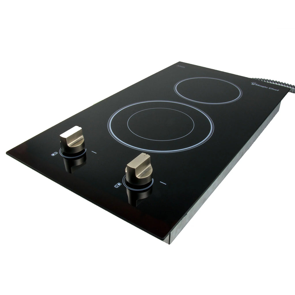 12 in. 240V Built-in Electric Radiant 2-Burner Cooktop L750