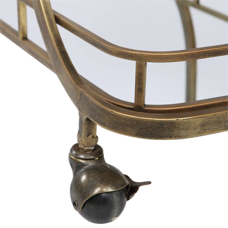 Antique Gold Serving Cart F76445