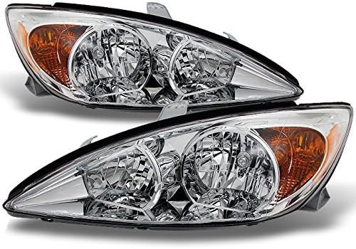 Chrome Clear Headlights Left + Right Pair Set Z627718