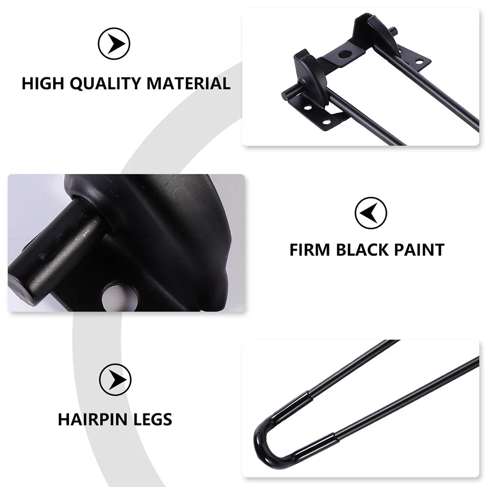 Black Folding Table Legs B48600
