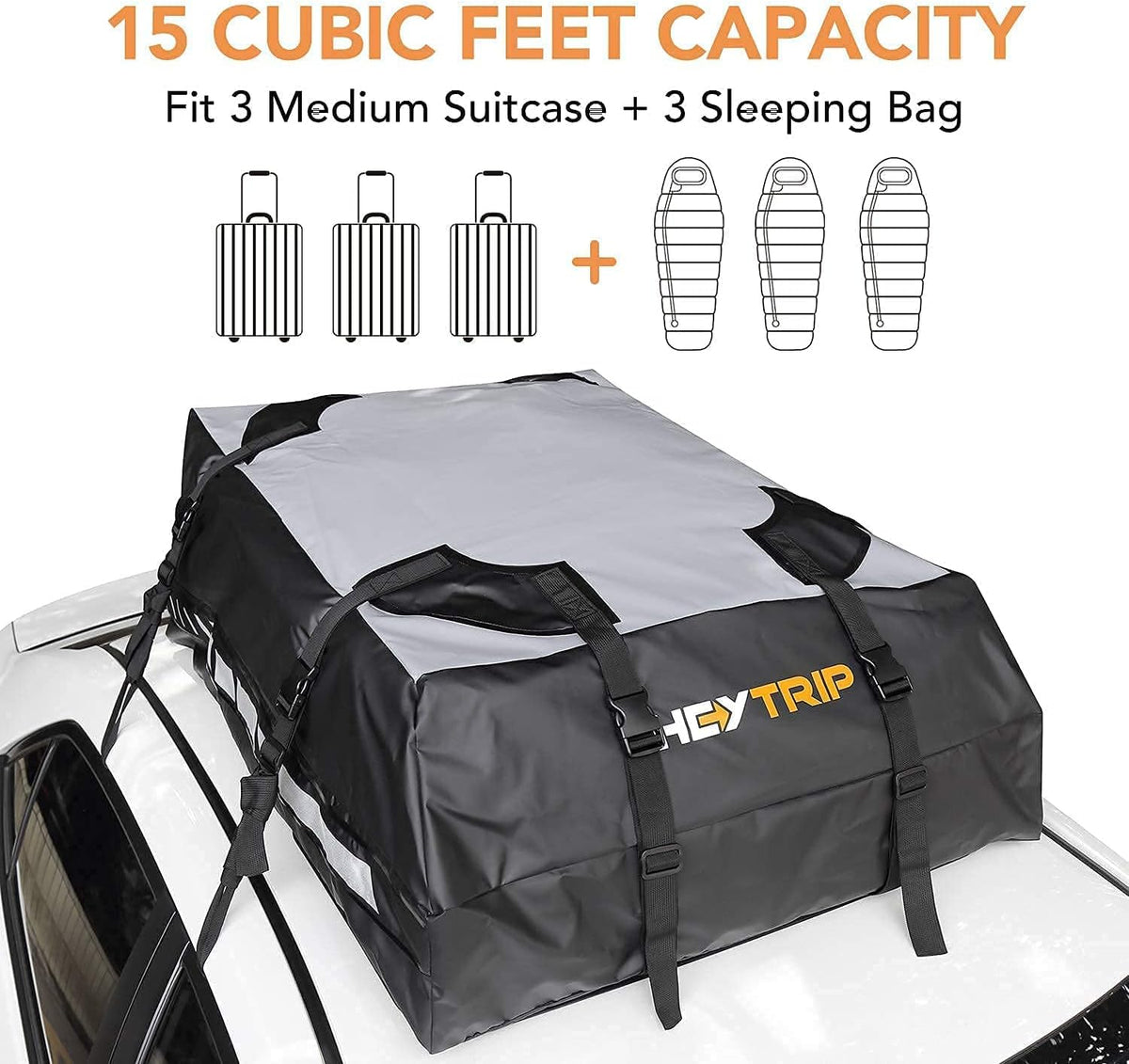 Waterproof Rooftop Cargo Carrier with Non-Slip Bottom H6037