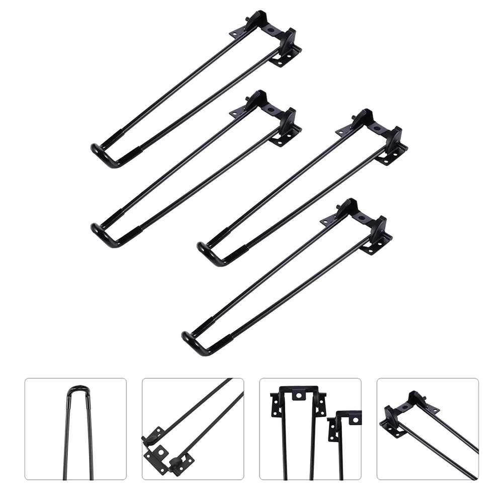 Black Folding Table Legs B48600