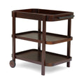 Brown and Mahogany Bar Cart H73701