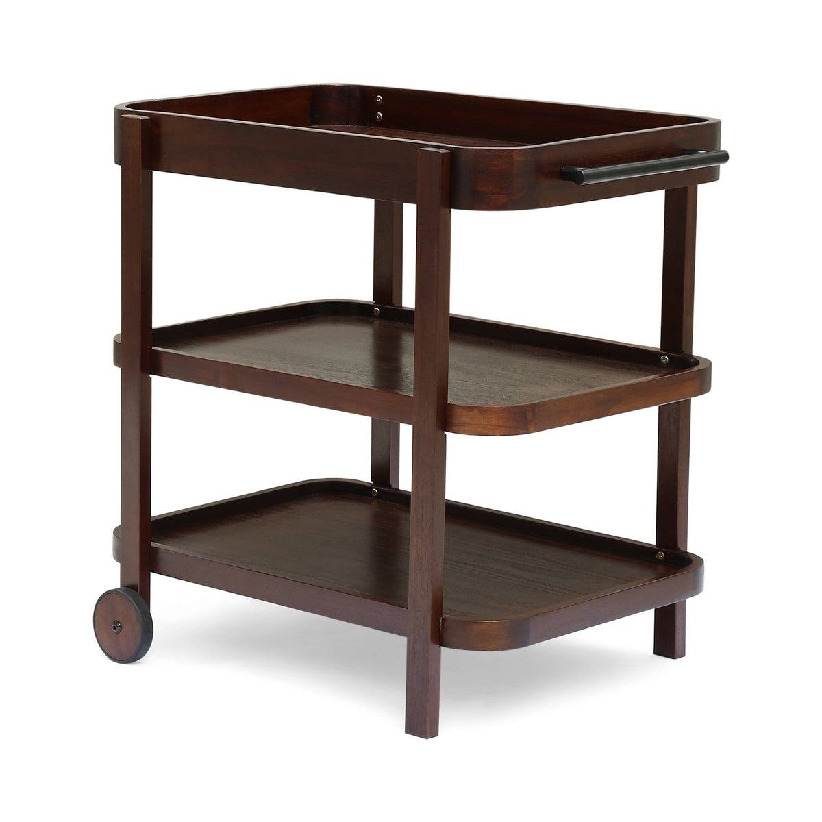 Brown and Mahogany Bar Cart H73701