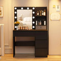 White Vanity Desk Set with Mirror & Light V12088
