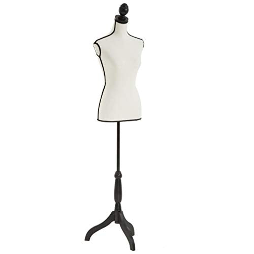 White Height Adjustable Dress Form Mannequin B11633