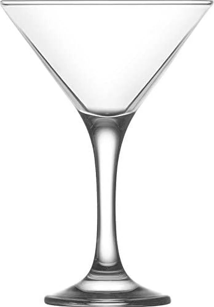 6.5 Ounce Clear Glass Martini Glasses Set of 12 B482493