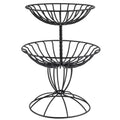 Two Tier Wrought Iron Food Baskets V91314