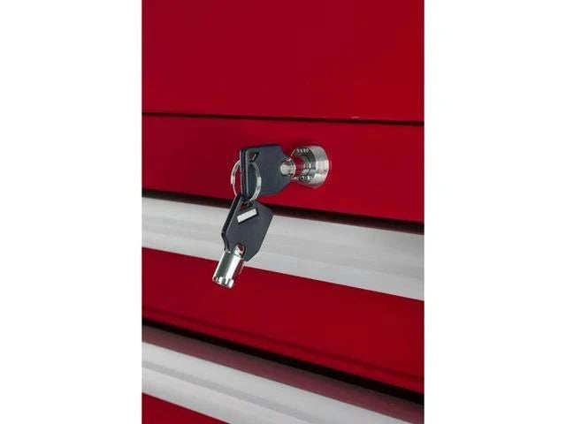 Red 7 Drawer Side Cabinet K4149