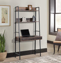 Ladder Bookcase with Desk S951