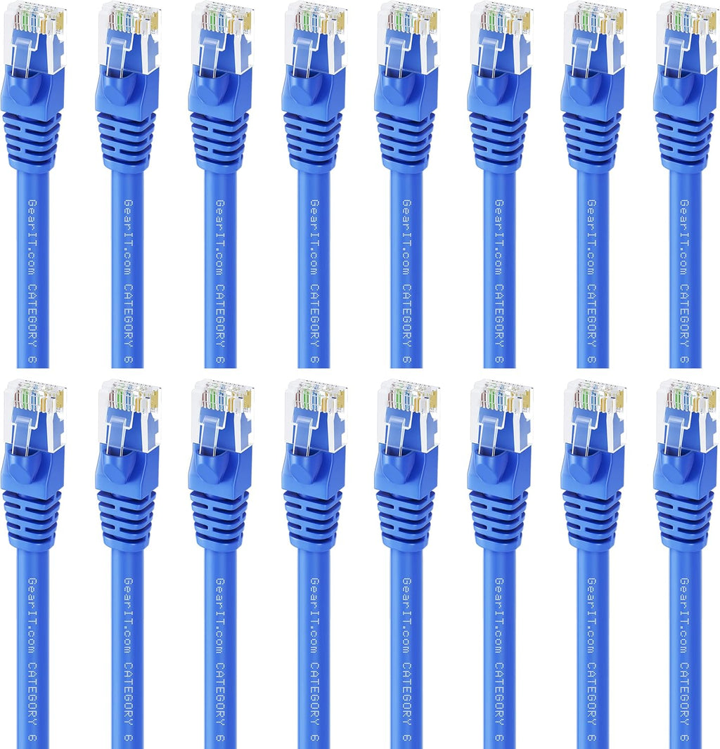 Cat 6 Ethernet Cable 50 ft 5-Pack Blue B310