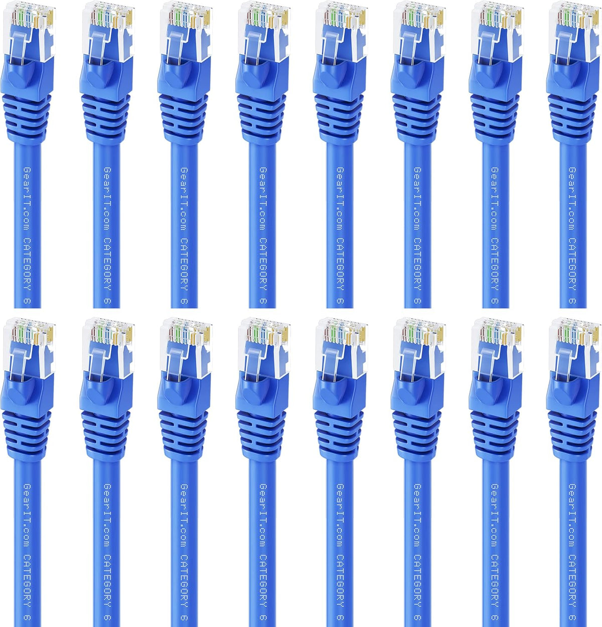 Cat 6 Ethernet Cable 50 ft 5-Pack Blue B310