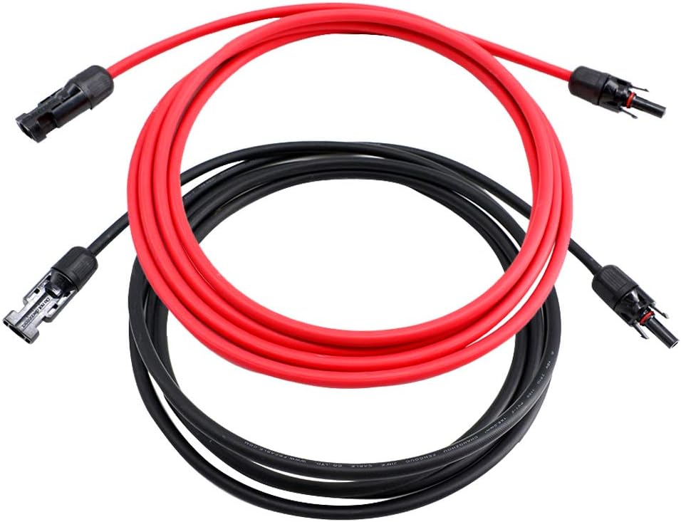 10 AWG 50 Feet Solar Extension Cable with Female and Male Connector T210171