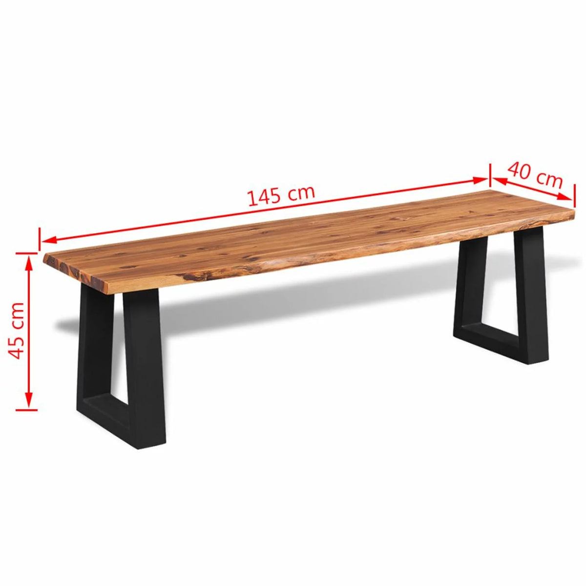 Solid Acacia Wood Bench Z9998