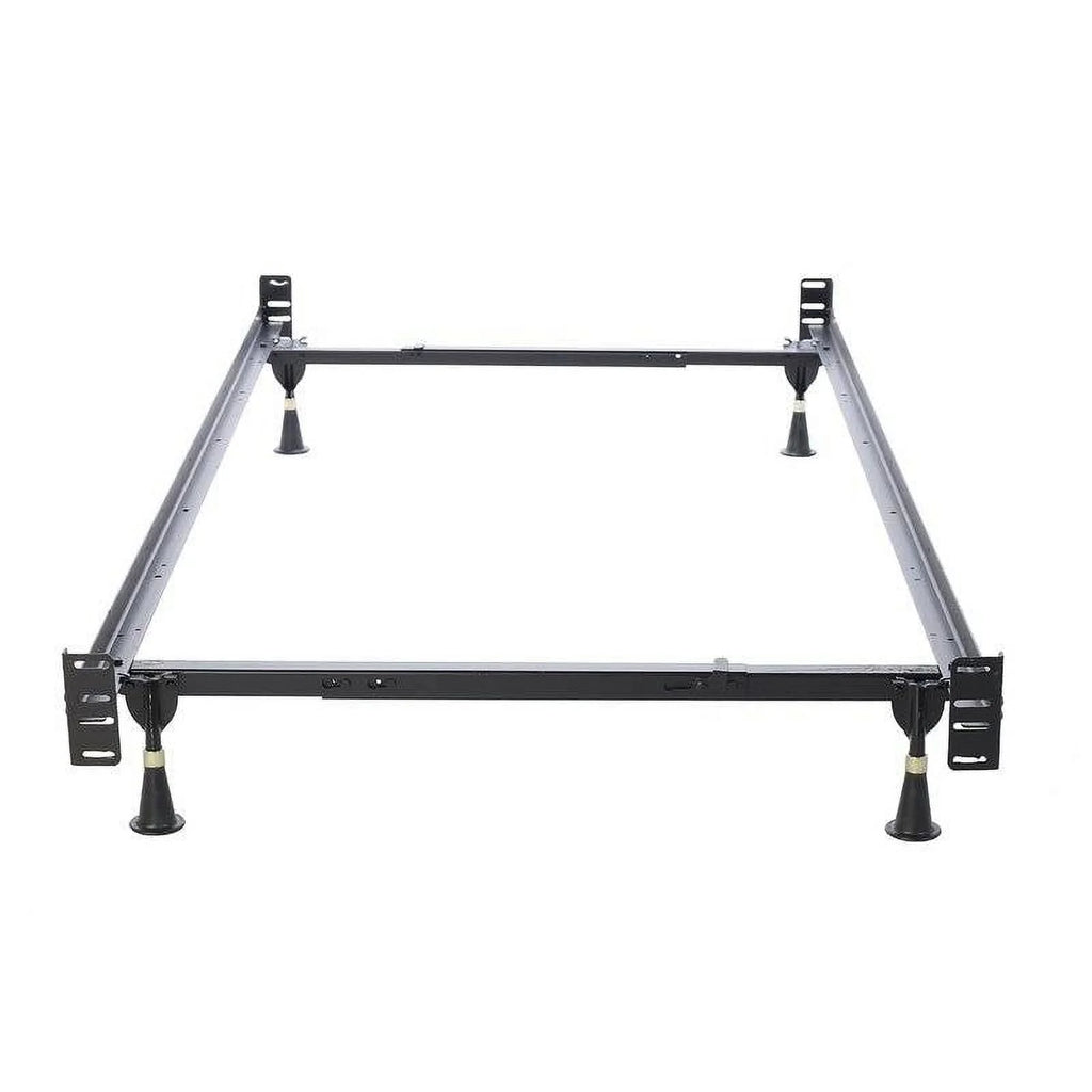 Adjustable Metal Bed Frame with Headboard Footboard Brackets R64821