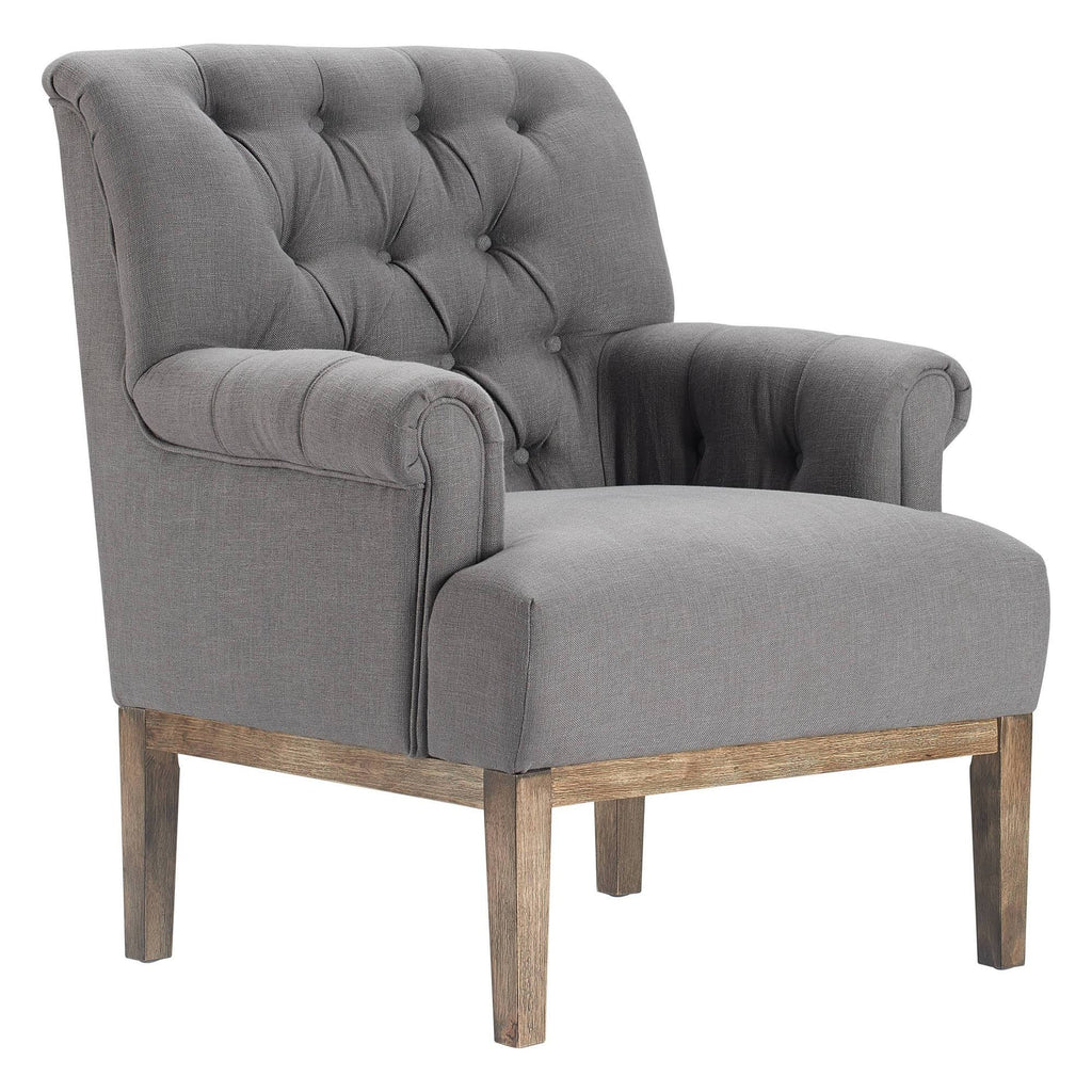 Gray Tufted Accent Chair S64126