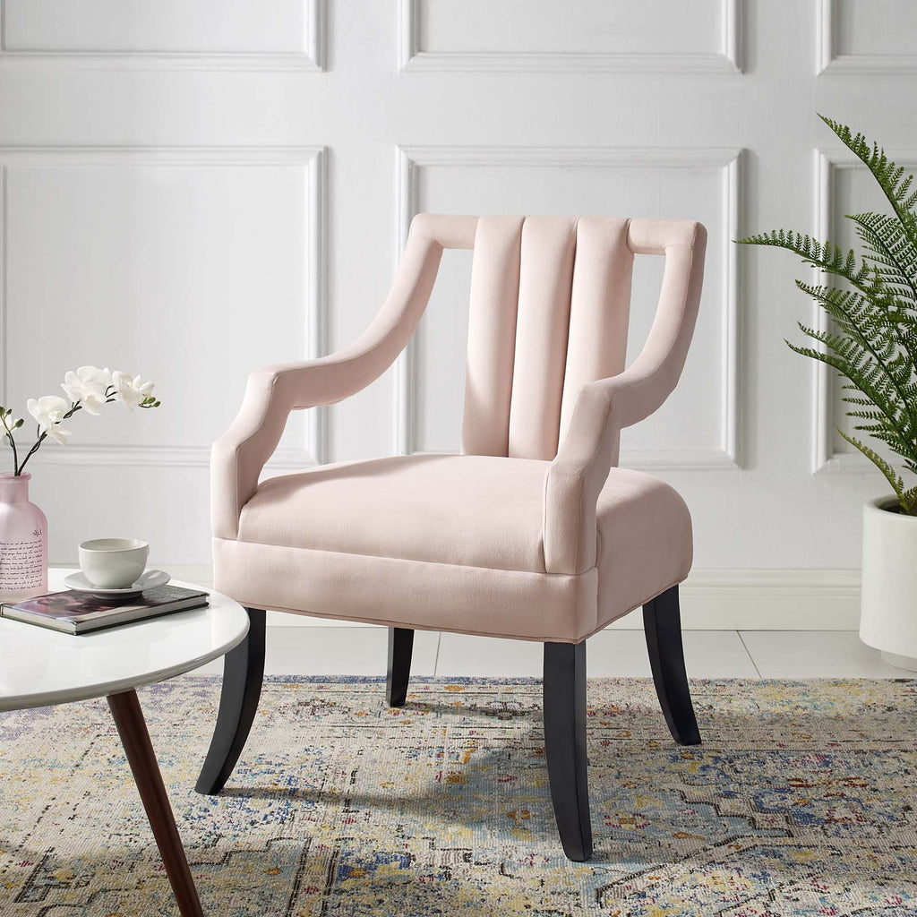 Pink Velvet Accent Side Chair X692