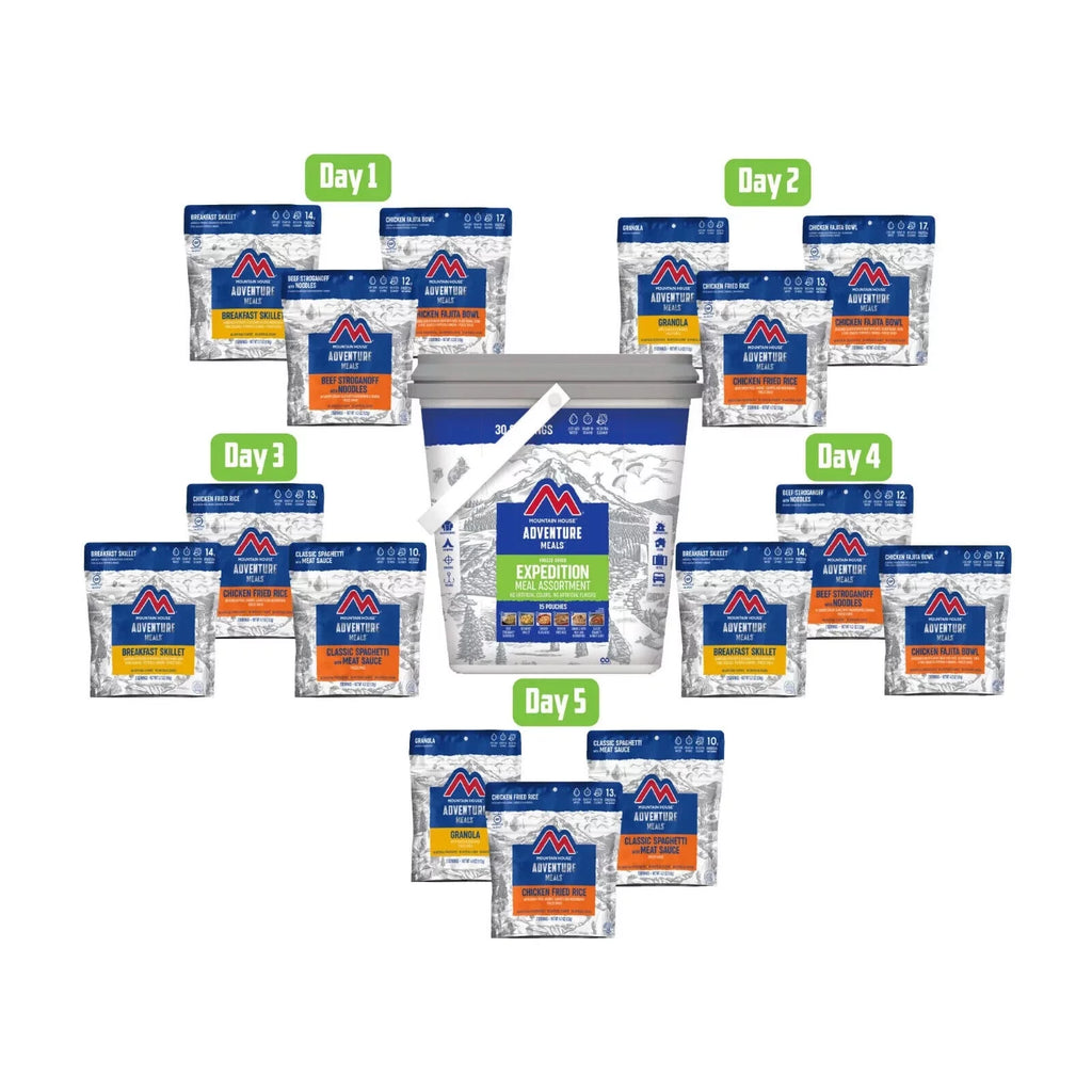 Freeze Dried Backpacking & Camping Food 30 Servings 2 Buckets G352